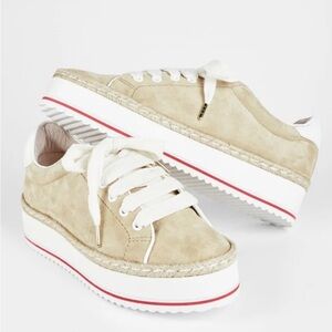 Joie Dabnis Platform Sneakers in Sand